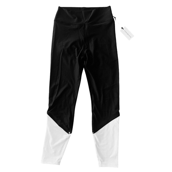 WeWoreWhat Color Block Leggings Black/White Size Large NWT - Picture 6 of 14